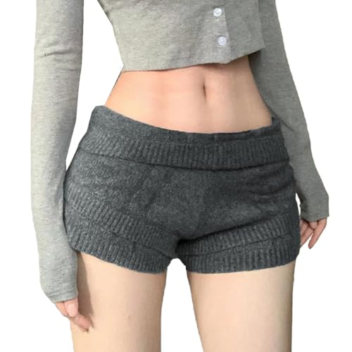 Mini pantalon Y2k en tricot extensible et respirant
