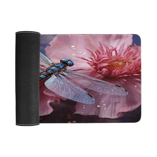 Sous-main étanche fleur bleue contre rayures et taches de bureau - 3