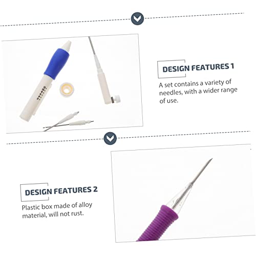 Aiguilles à poinçonner de broderie kit outils décorations maison - 5