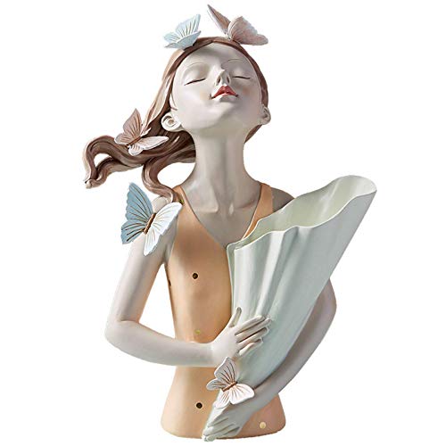 Statue de fille papillon, idée cadeau idéale pour décoration d'intérieur moderne et salon