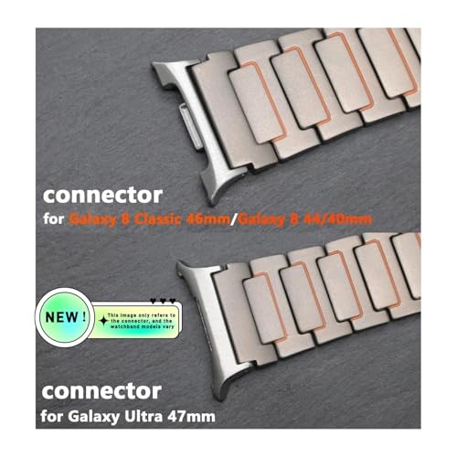 Bracelet Galaxy Watch 8 en acier maillon élégant et robuste