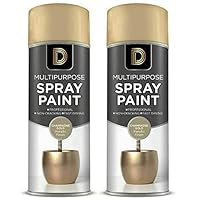 General Packaging Champagne Gold Multipurpose Spray Paint 400ml Metallic Finish (2)