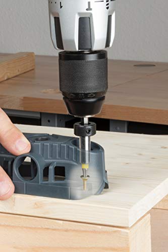 wolfcraft Mobile Bohrhilfe I 4686000 I Für exakte 90°-Eintauchwinkel