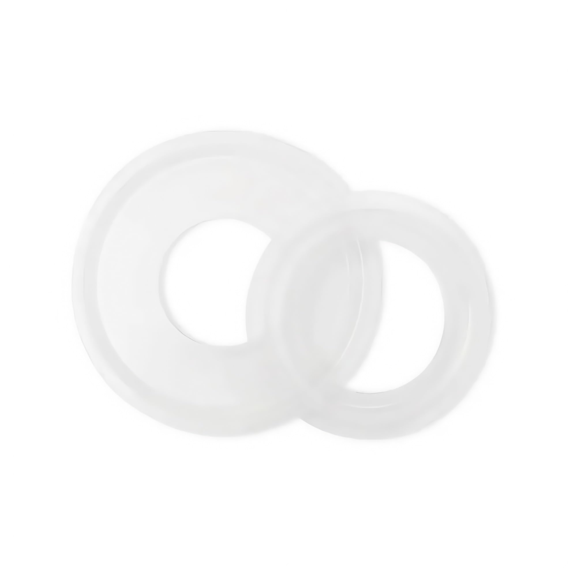 Set di 5 guarnizioni di tenuta in silicone altamente trasparenti, for uso alimentare, da 1,5" a 2" a 2,5" a 3" a 3,5" a 4" for uso casalingo(154mmx167mm)