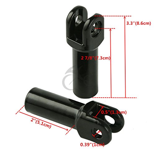 3.3'' Passenger Foot Peg Mount Kit Compatible With Harley Softail Slim Fls Flss 2012-2017 Flstsb 2008-2011 #TOP2