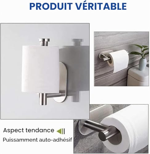 Porte-rouleau WC sans perçage adhésif 3M, Wim-Wim