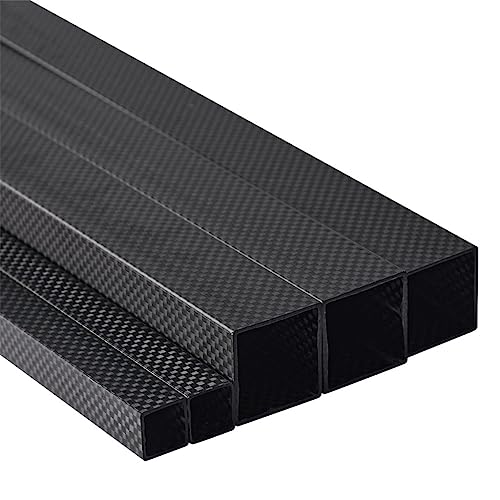 Tube en fibre de carbone anti-torsion pour drone | Profilé rectangulaire mat 3K