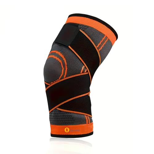 Image of Adjustable Knee Support with Compression & Stabilizing Wrap Straps | Compression Knee Supporter & Cap with Wrap Straps & Patella Support | Breathable 2 In 1 Knee & Patella Sleeve for Gym, Sports, Running, Walking & Daily Use for Men & Women (Universal Size (Single))