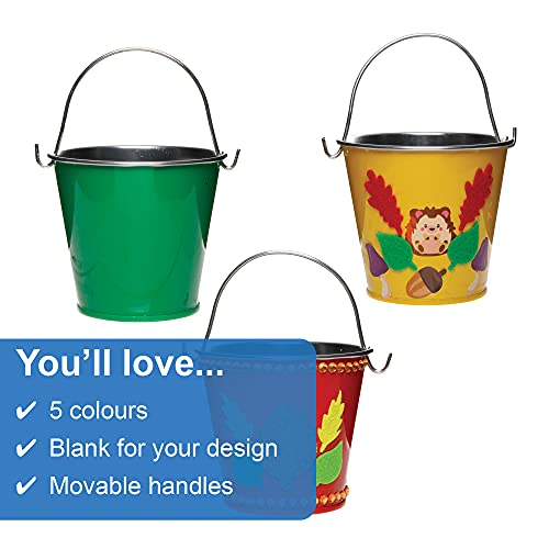 Baker Ross FE607 Mini Secchielli di Latta