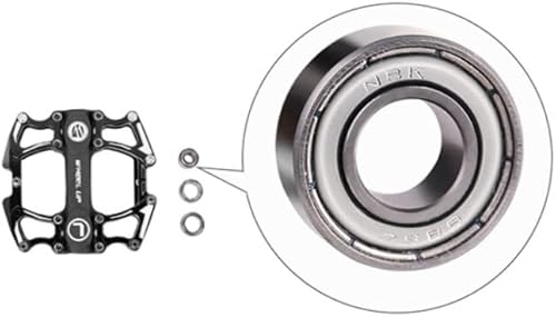 Miniatura 8 de YARNOW 2pcs Pedals para Bicicleta Platform Pedal MTB Flat Pedals Metal Bike Road Pedals Non Bike Pedals Accesories Accessories MTB Bike Shoes