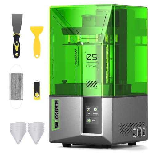 ELEGOO Mars 5 Resin 3D Printer, 4K Mono LCD, Auto-Leveling for Beginners