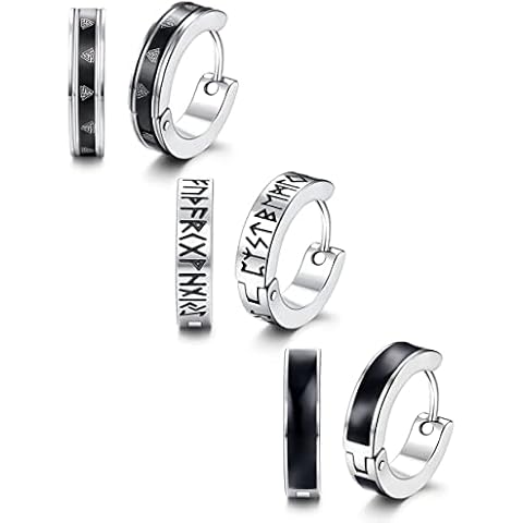 Adramata Pendientes Aro Hombre Runas Nórdicas Cover