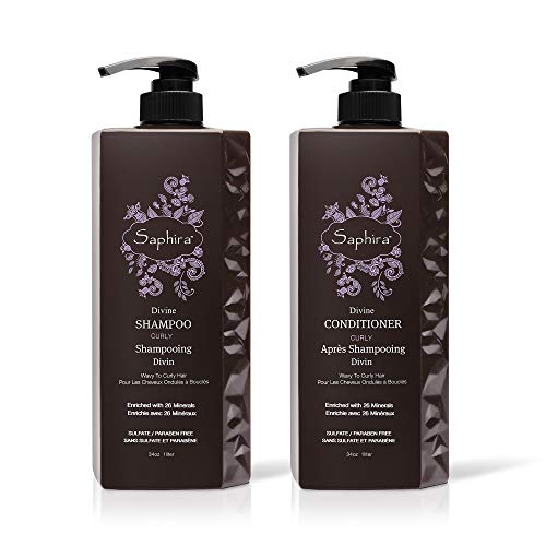 Saphira divine curls shampoo & conditioner duo set,…