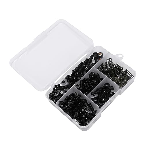 Vis de pare-brise moto et carénage noir kit Cabilock haut de gamme