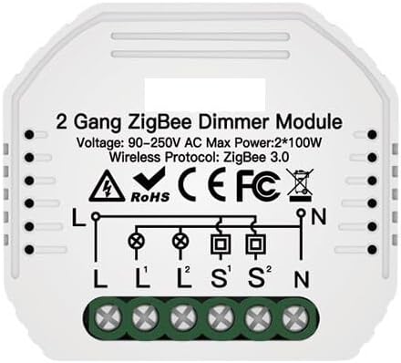 MOES ZigBee Dimmer Module Wiring Diagram
