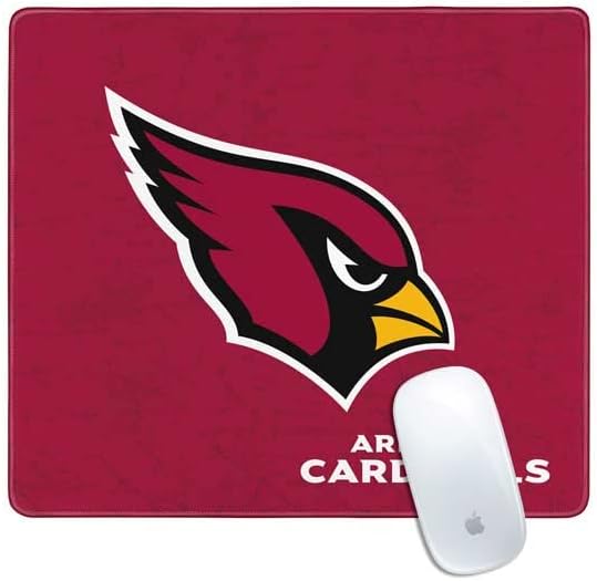 Skinit Large Gaming Mouse Pad - Officially Licensed NFL Arizona Cardinals Blitz Series Design with Stitched Edges, Waterproof, Non-Slip Rubber Base, Desk Mat for Keyboard & Mouse