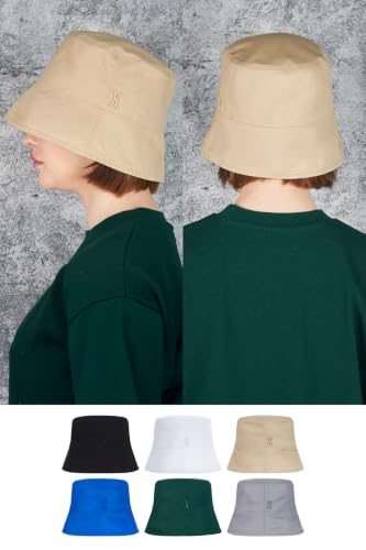 Image of VARZAR Official Store /Stud Drop Over fit Bucket hat / 6colors Unisex Deeper Small face Effect UV Protection hat