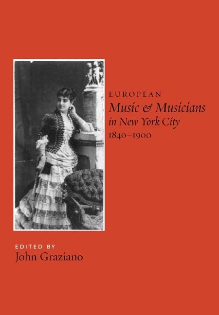 Musique européenne à New York 1840-1900 livre histoire culturelle