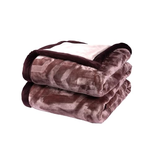 Image of MYTRIDENT Classic Style Me Solid Single Mink Blanket, 4kg, 100% Polyster, Plush