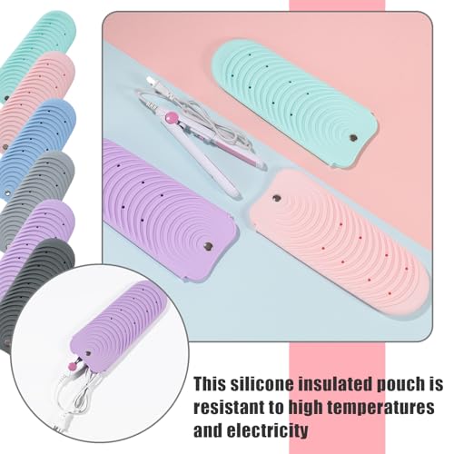 Tapete de silicona resistente al calor para herramientas de cabello miniatura 4