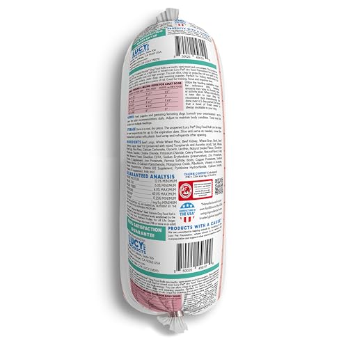 Image of Lucy Pet Products Beef Formula Dog Food Roll 2.5 lb, (100600046)