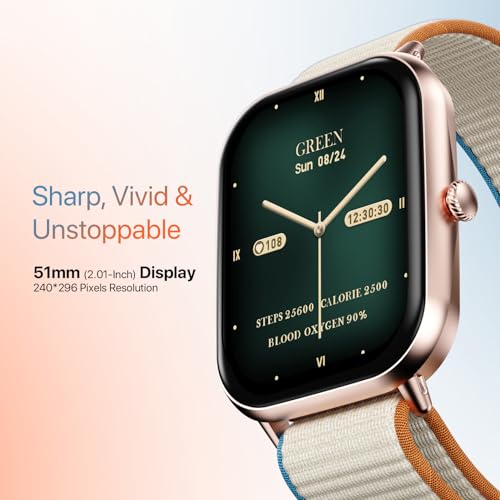 Image of Fire-Boltt Ninja Call Pro Max NyluxeSmart Watch 2.01 inch Display, Bluetooth Calling, 120+ Sports Modes, Health Suite, Voice Assistance (Beige)