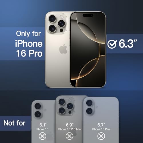 Image of JETech Magnetic Matte Case for iPhone 16 Pro, Natural Titanium