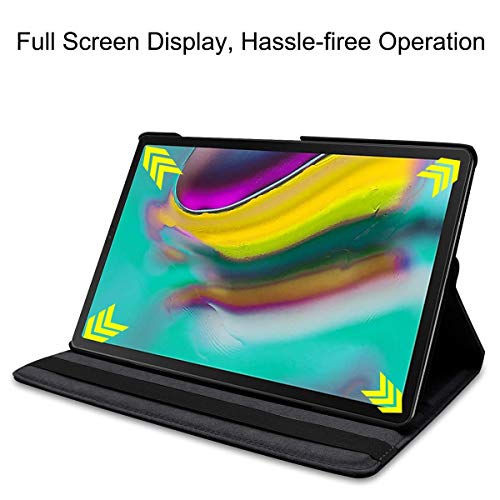 Image of M Cart 360 Degree Rotate PU Leather Stand Flip Case Cover for Samsung Galaxy Tab A7 Lite 8.7 inch 2021 (SM-T220 / T225 (Black)