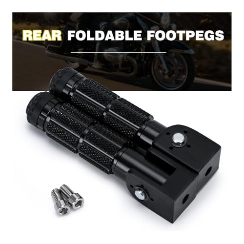 Repose-pieds pliables moto aluminium CNC antidérapant pour pédales arrière
