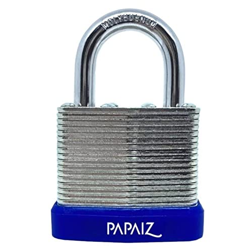 Cadeado de Aço Lâminado com Chaves 40mm Alta Proteção Papaiz