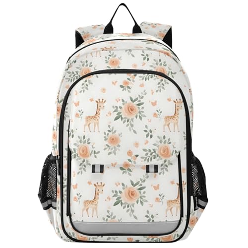 Sac à dos ordinateur portable enfants étanche et ergonomique fleur
