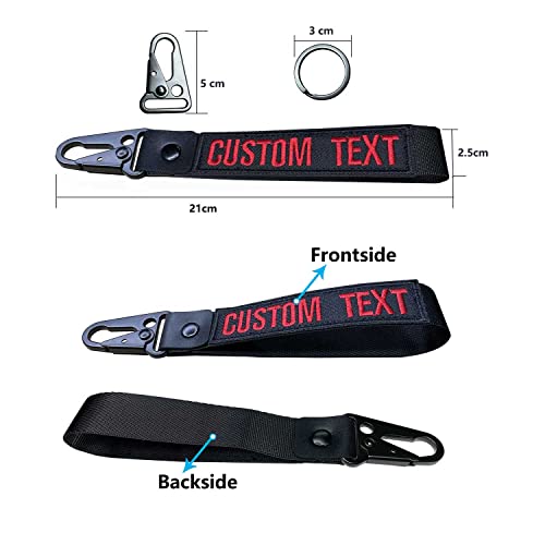 silkmilk Key chain,Customized Hand Wrist Lanyard Key Chain Holder,Embroidery Wristlet Lanyard Wallet Wristlet Strap Lanyards (Type 2)2