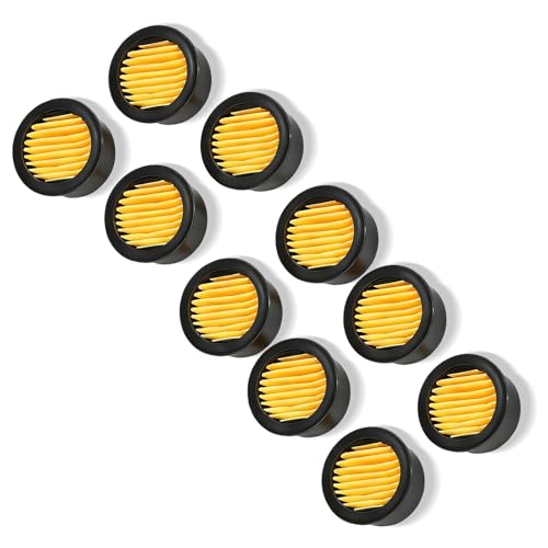 Yuecoom 10 Stück Luftkompressor Ersatzfilterelemente, Luftfiltermaterial Luftkompressor Innere Ersatzteile Filterelemente für Kolbenkompressoren 2.28 x 0.94 in