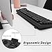 Wireless Keyboard and Mouse, KOOTOP Cute Black Keyboard and Mouse, 2.4G Wireless Keyboard with Retro Round Keycap for PC, Mac, Laptop,Tablet,Computer Windows (Black)