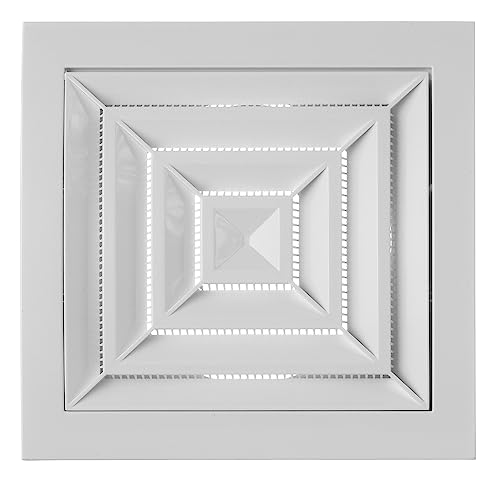 100 mm Griglia di Ventilazione Bianca con Flangia