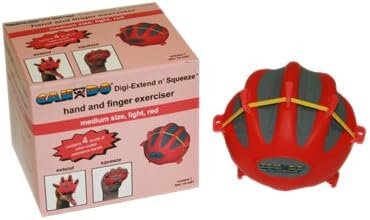 Cando Digi-Extend n' Squeeze - Ejercitador de manos (grande, rojo)