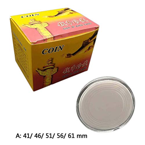 Coins Holder,10Pcs Clear Round 70mm Direct Fit Airtight Coin Capsules Holder Display Storage