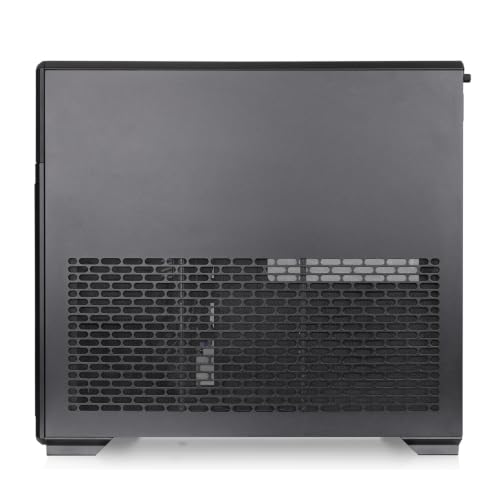 Image of Thermaltake TR300 WS; Preinstalled 6.0 Inch LCD Screen; Wood Trim; Mid Tower; 1x120mm PWM Fan Included; ATX /mATX /mITX Support; 360mm Radiator Support; 410mm GPU Clearance; Black; CA-11M-00M1WN-W1