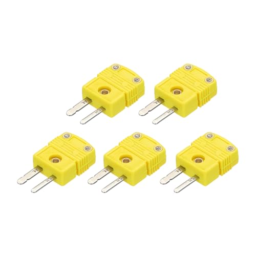 Connecteur thermocouple K mâle anti-fonte 220°C pour réparer une sonde de capteur de fil jaune