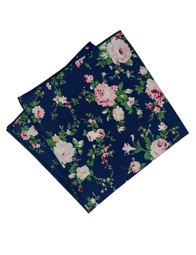 Image of Kebocis Men's Floral Pocket Square Handkerchief for Men