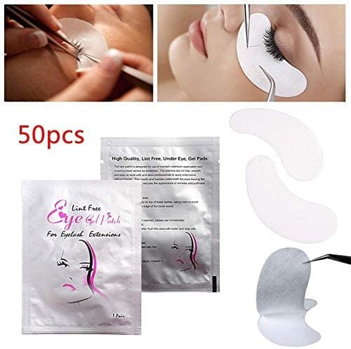 Healthbe 50 works Eye Gel Pads, Lint Free Eyelash Patches, Under Eye Gel Pads for Pro Salon and Individual Eyelash Extension - Image 2