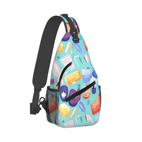 Mochila pequeña tipo bandolera para senderismo unisex