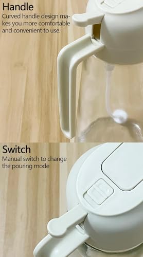 450ml 2-in-1 Spray Design Oil Dispenser Bottle Auto Flip Olive Oil Sprayer Leakproof Vinegar Sprayer for Kitchen Cooking Air Fryer Roasting Salad Baking Grilling - Image 5