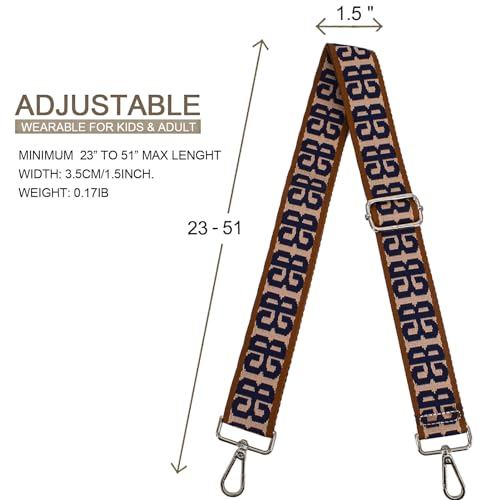 Image of Replacement Purse Strap Shoulder Strap Adjustable Crossbody Strap for Women Crossbody Wide Shoulder Bag
