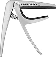 Tanglewood Speedbar Capo Revolutionary Capo for Guitar Aluminium Construction High Strength Silicon Rubber Clips Steel Wire Power Spring RRP £19.95
