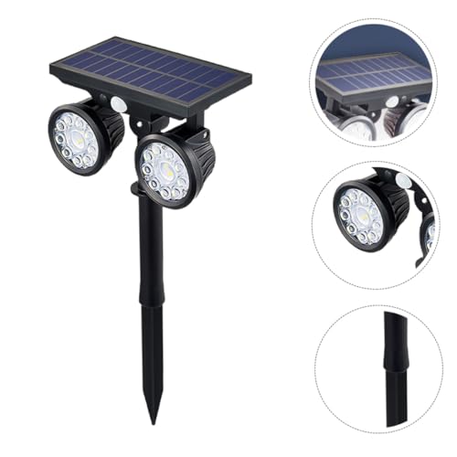Lampe solaire extérieure LED double tête : la solution anti-obscurité étanche IP65