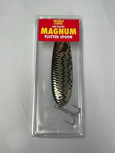 Nichols Lures 6FS18-25SW 6" Ben Parker Mini Magnum Salt Water Special Flutter Spoon, Sand Bass, 2.5oz, Multi, One Size
