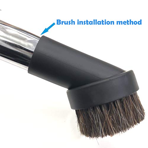 SCStyle 1.25 Inch Round Soft Mixed Horse Hair Vacuum Cleaner Dust Brush.1.25" Vacuum Attachment Replacement,Please Check Our Brush Size Picture and Installation Picture Before Purchase.1Pcs - Thumbnail 3