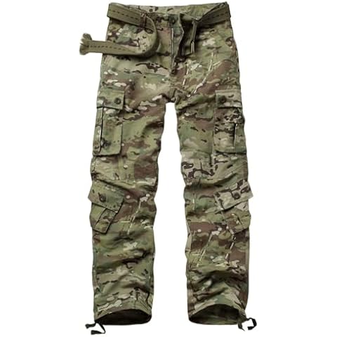 VATINNT Men's Camouflage Hiking Trousers Cover