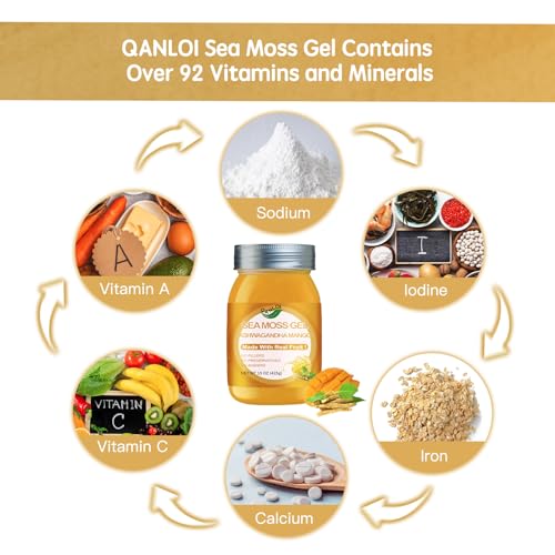 Seamoss Gel,Seamoss with Irish Sea Moss,Sea Moss Supplement-Immune Support-15OZ Sea Moss Advanced (Ashwagandha Mango) - Image 7